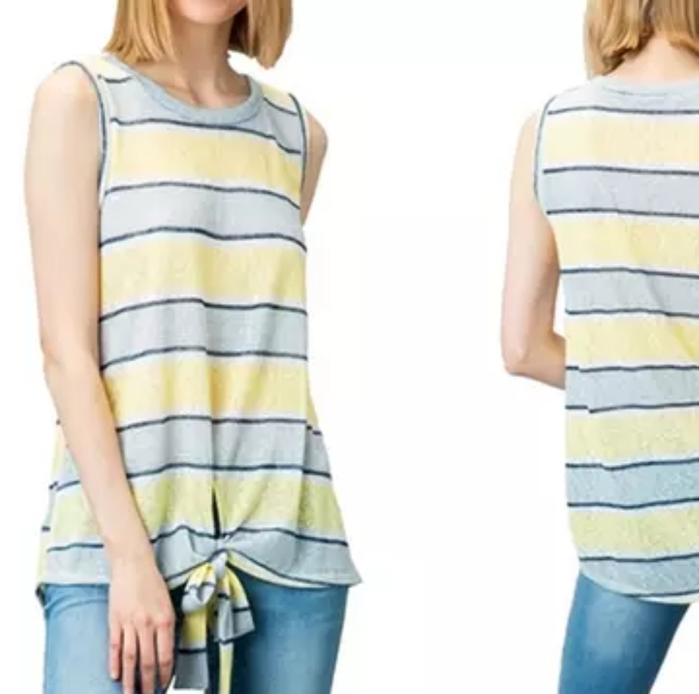 Acting Pro Striped Top Plus Size 2X